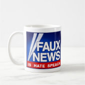 Faux News コーヒーマグカップ (左)