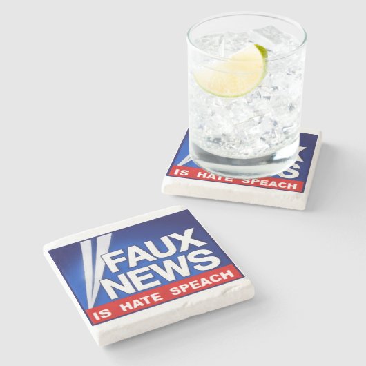 Faux News ストーンコースター (横)