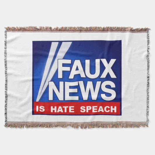 Faux News スローブランケット (正面)