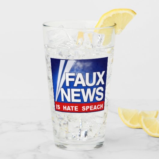 Faux News タンブラーグラス (アイス裏面)