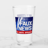 Faux News タンブラーグラス (正面)