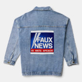 Faux News デニムジャケット (裏面)