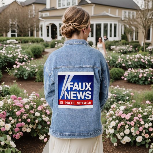 Faux News デニムジャケット (ウェディング裏面)