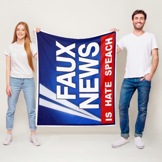 Faux News フリースブランケット (インサイチュ)