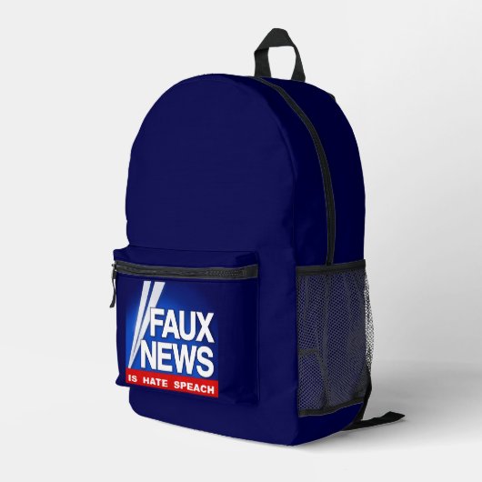 Faux News プリントバックパック (裏面右端)