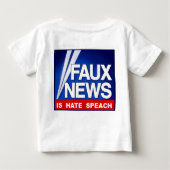 Faux News ベビーTシャツ (裏面)