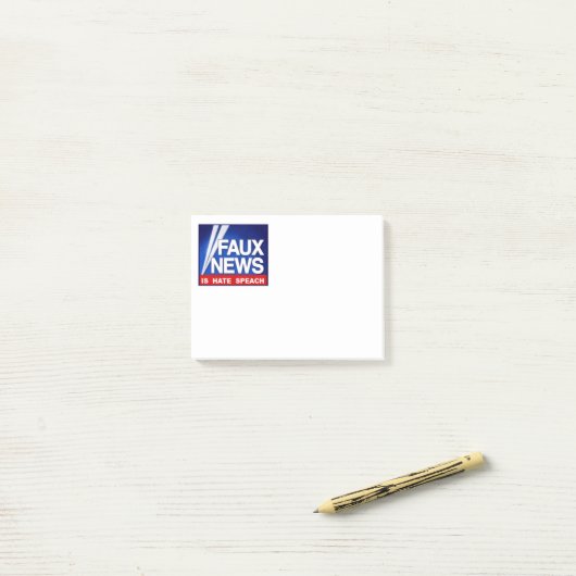 Faux News ポストイット (デスク上)