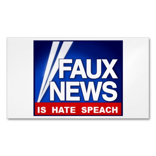Faux News マグネット名刺 (正面)