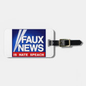 Faux News ラゲッジタグ (正面横)