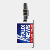 Faux News ラゲッジタグ (正面縦)