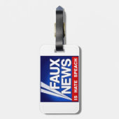 Faux News ラゲッジタグ (裏面縦)