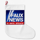 Faux News ラージクリスマスストッキング (正面)