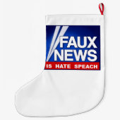 Faux News ラージクリスマスストッキング (裏面)