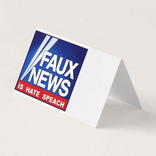 Faux News 名刺 (正面)
