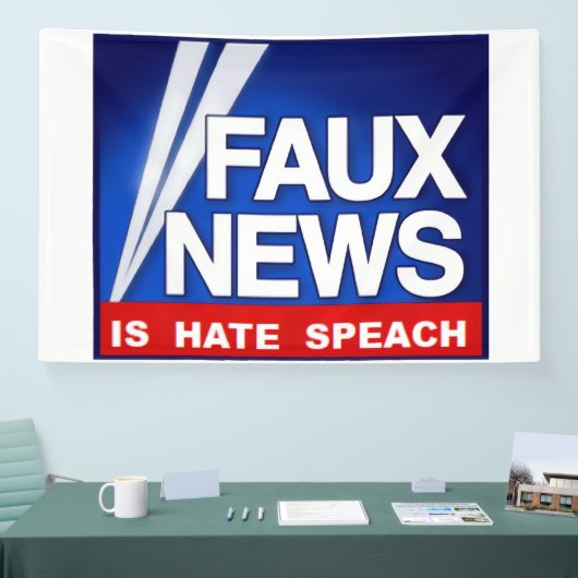 Faux News 横断幕 (トレードショー)