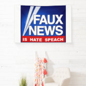 Faux News 横断幕 (インサイチュ)