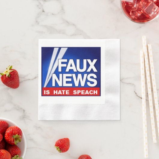 Faux News 縁ありカクテルナプキン (インサイチュ)