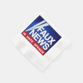 Faux News 縁ありカクテルナプキン (角)