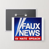 Faux News 缶バッジ (正面/裏面)