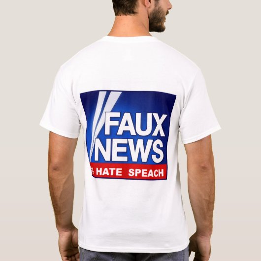Faux News Tシャツ (裏面)