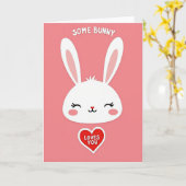 Faux Paper Some Bunny Loves You Card カード (黄色い花)