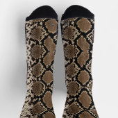 Faux Python Snake Skin ソックス (上部)