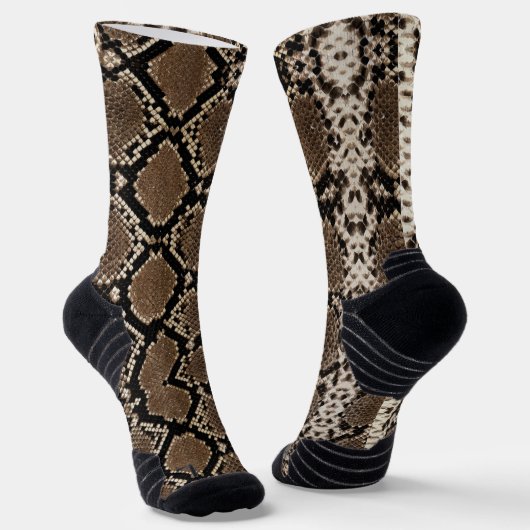 Faux Python Snake Skin ソックス (傾斜あり)