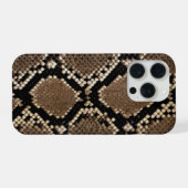 Faux Python Snake Skin iPhoneケース (裏面横)