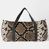 Faux Python Snakeskin ダッフルバッグ (裏面)