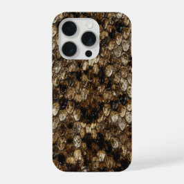 Faux Rattlesnake Snakeskin iPhone 15 Proケース