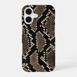 Faux Reticulated Python Snake Skin iPhone 16ケース