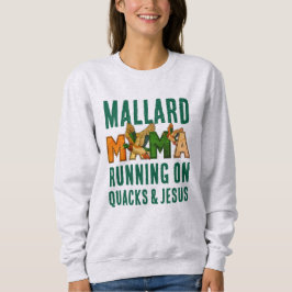 Faux Rhinestone MALLARD MAMA スウェットシャツ