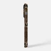 Faux Rock Python Snake Skin iPhoneケース (左側面)