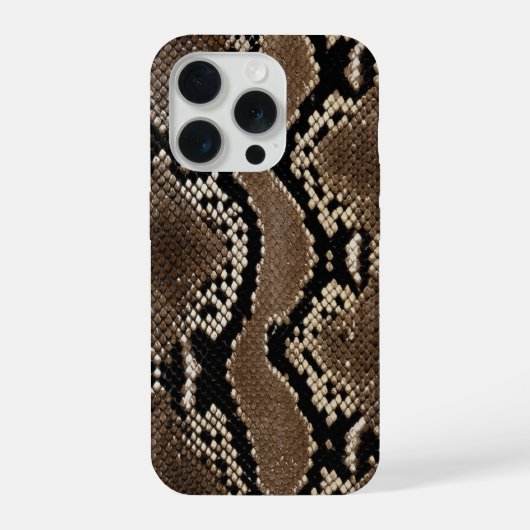 Faux Rock Python Snake Skin iPhoneケース (裏面)
