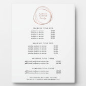 Faux Rose Gold Abstract | Pricing & Services フォトプラーク (正面)