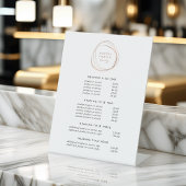 Faux Rose Gold Abstract | Pricing & Services 台座サイン