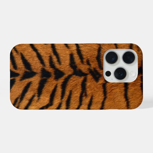 Faux Siberian Tiger Skin iPhoneケース (裏面横)
