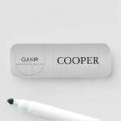 FAUX SILVER COMPANY NAME TAG 名札 (インサイチュ)