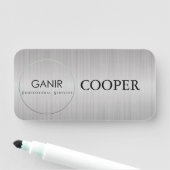 FAUX SILVER COMPANY NAME TAG 名札 (インサイチュ)