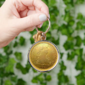 Faux Spanish Gold Doubloon Premium Keychain キーホルダー (手)
