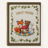 Faux Stitch Nursery Décor & Kids Keepsake ノートブック (正面)