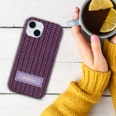 Faux Sweater Knit Custom Name Phone Cover iPhone 15ケース