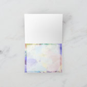 Faux Vellum Effect Photo Wedding Thank You Card サンキューカード (内部)