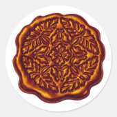 Faux Wax Seal, Copper Fire ラウンドシール (正面)