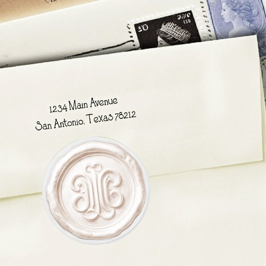 Faux Wax Seal Deep Impression Cream ラウンドシール