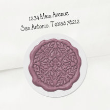 Faux Wax Seal, Orchid Purple