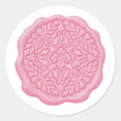Faux Wax Seal, Pinky Pink ラウンドシール (正面)