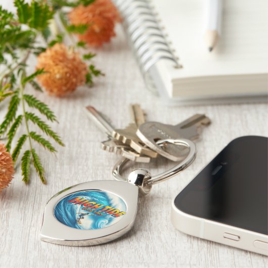 Faux Wrapped Canvas Print キーホルダー (側面)