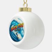 Faux Wrapped Canvas Print セラミックボールオーナメント (右)