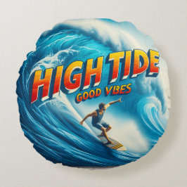 Faux Wrapped Canvas Print ラウンドクッション